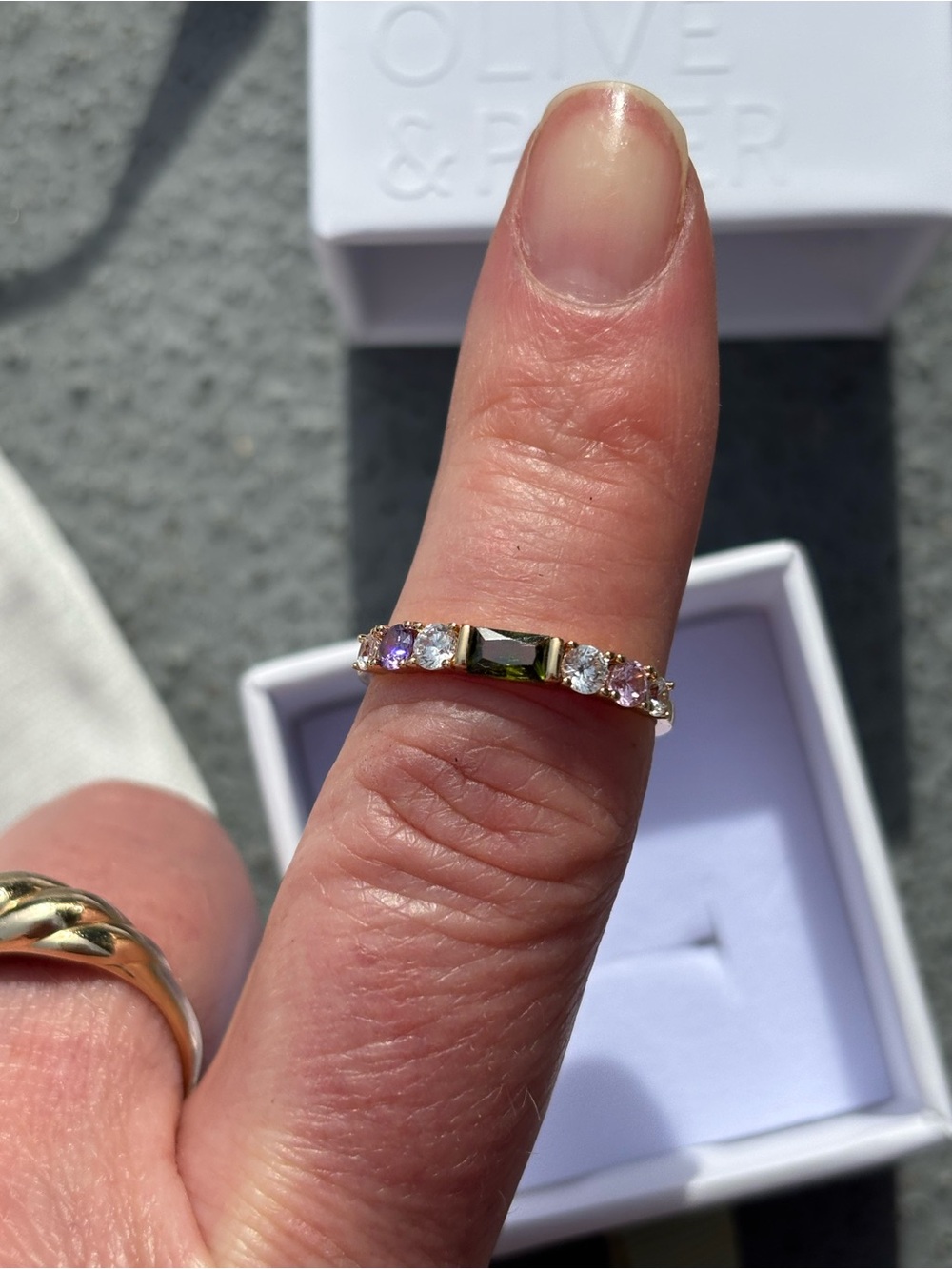 NEW Olive & Piper Vale Ring 14K Gold Plated - Picture 9 of 10